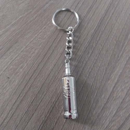 Metal smirnoff bottle keyring - metal,