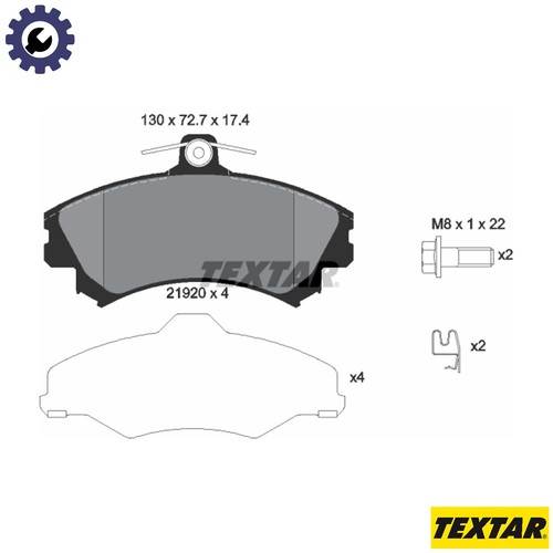 Brake pad set - brake, disc