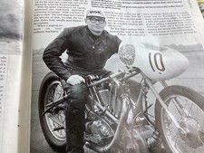 ALF HAGON SPRINTER SCRAMBLER  GRASS TRACK RACER AJS 7R MOTORCYCLE ARTICLE