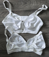 Ex M S Twin Pack Bras 32D WHITE 