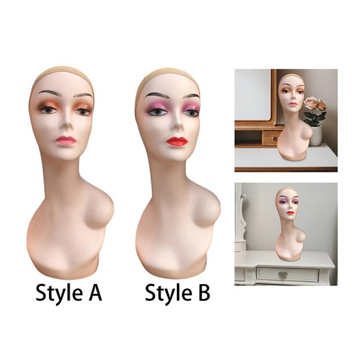 Women mannequin head - mannequin, left
