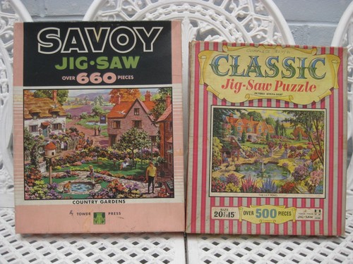 Vintage jigsaw puzzles - 2x,