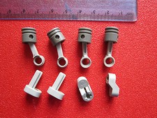 LEGO TECHNIC 4 x Grey Piston +