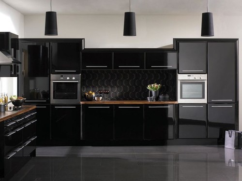 High gloss black vinyl - black, wrap