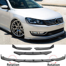 For VW Passat B6 B7 B8 Glossy Black Front Bumper Splitter Spoiler Lip Body Kit