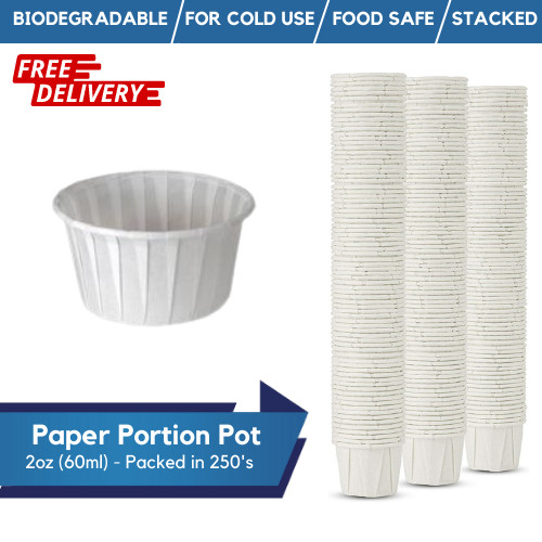Paper soufflé cups disposable - paper,