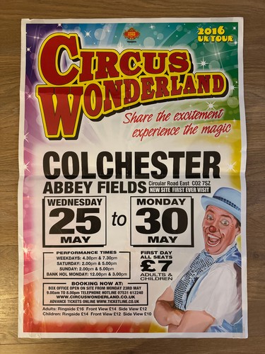 Circus wonderland poster 2016 - circus,