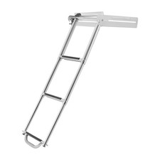 Folding Boarding Ladder 304 Stainless Steel 3 steps for Marine Boat, Boat Ladder