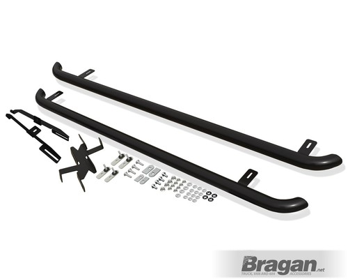 Black side bars curved - side,