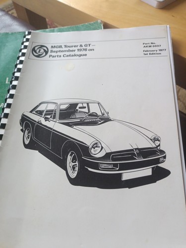 Mgb parts catalogue - mgb,