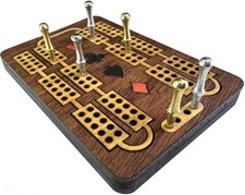 Pocket Inlaid Cribbage Board