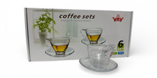 Espresso Cup Saucer Set 6