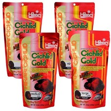 HIKARI CICHLID GOLD 4x 250g 1kg FISH FOOD BABY MINI MEDIUM LARGE PELLETS TANK