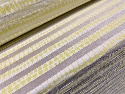 Organza woven burnout stripe - organza,