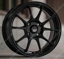 15" Black SR-9 Alloy Wheels Fits Chevrolet Daewoo Dacia 4x100 Pcd Only