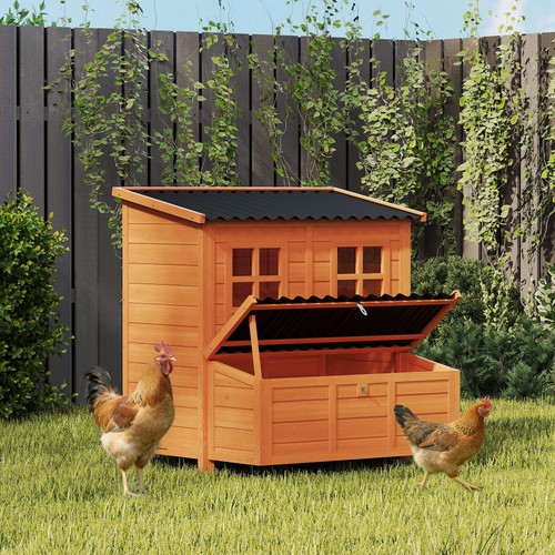 Pawhut wooden chicken - 39",
