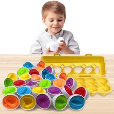 Kids 12PC Color Eggs Matching