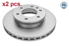X2 PCS FRONT BRAKE DISC ROTOS X2 PCS SET 083 521 2101/PD MEYLE I