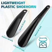 Black plastic shoe string - black,