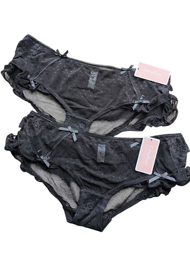 Sexy frilly black lace - sexy, briefs