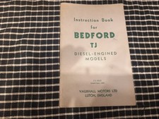 Bedford TJ diesel instruction