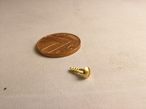 Small solid brass - screws,, pack