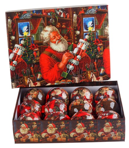 Traditional santa baubles - baubles, in
