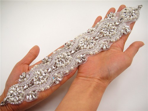 Beaded motif diamante - motif, bridal