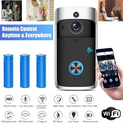 Wireless wifi video doorbell - wireless,