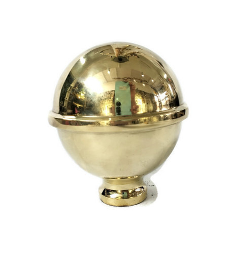 Spun brass bed cot knob - spun, —