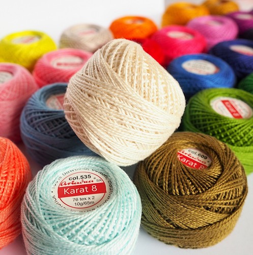 Cotton crochet embroidery yarn - cotton,