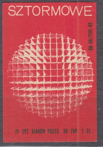 Poland 1971 matchbox label - 1971,