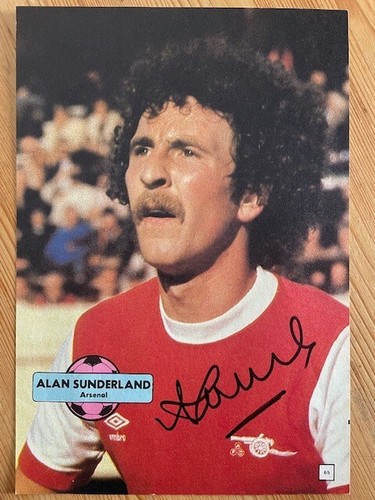 Alan sunderland signed arsenal - alan,