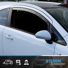 FOR VAUXHALL CORSA D 3 DOOR 2006-2014 INTERNAL TINTED WIND DEFLECTORS VISORS
