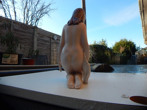 Royal dux nude girl - royal, cat
