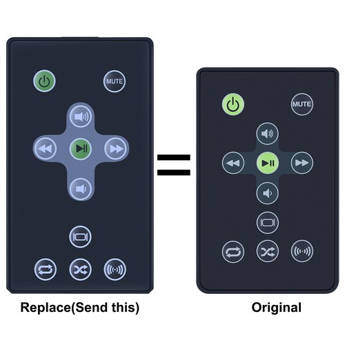 New replacement remote control - new,
