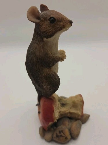 Mouse apple core figurine - "mouse,