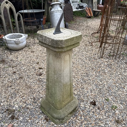 Garden pedestal sundial - garden,