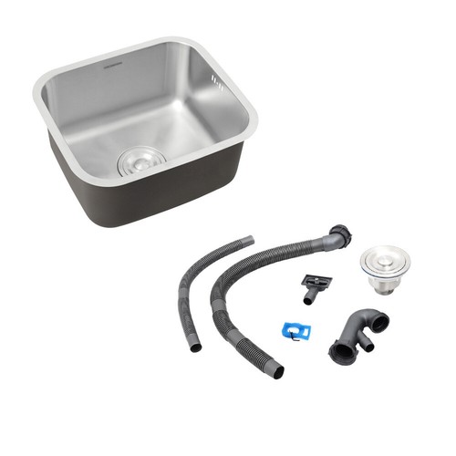 Single bowl square - single, stainless