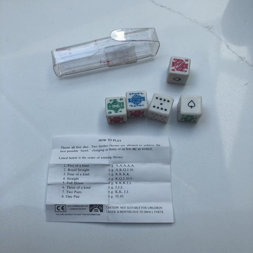 Vintage poker dice - poker,