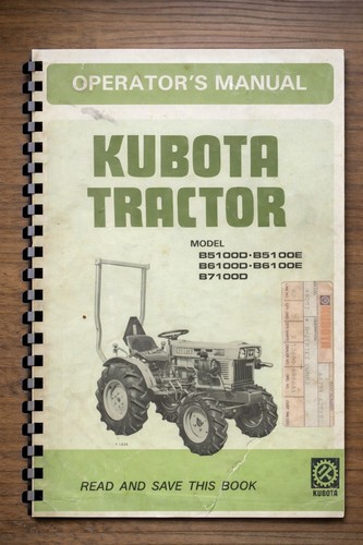 Kubota tractor b5100d e - tractor,
