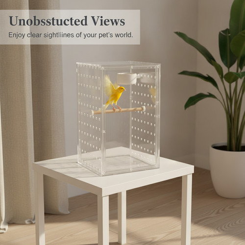 Clear bird cage for - bird,