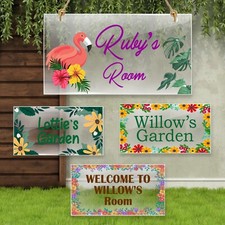 Personalised Summer House Sign Garden Sign Garden Shed Hanging Plaque Gift Decor