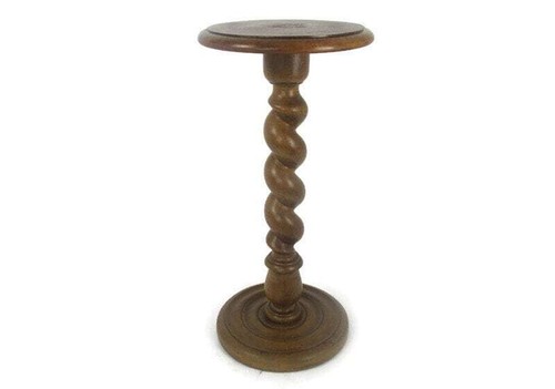 Large hand carved wood barley - wood,