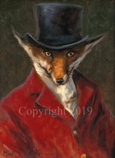 Mick Cawston 'The Master' funny Fox fine art print