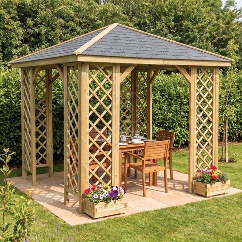 8x8ft pressure treated hipped - 8x8ft,