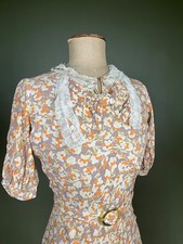 VINTAGE 1930S DRESS  XS S size
