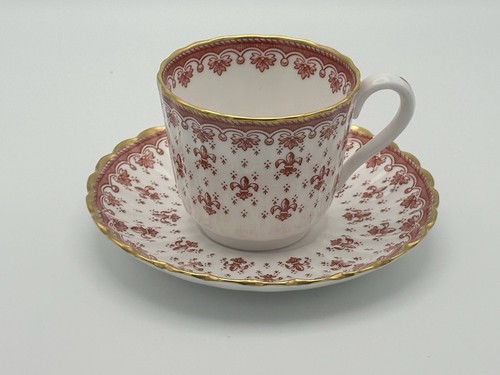 Spode fleur lys red - spode, tea