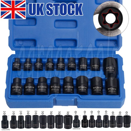 17pcs female impacted - 17pcs, e-torx