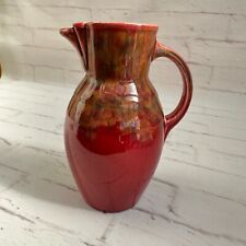 Crown Ducal Ware Small Art Deco Jug Vase Dark Red Mottled Brown Glaze  1915+